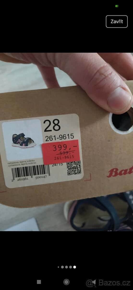 Dívčí sandále Baťa 28. 6