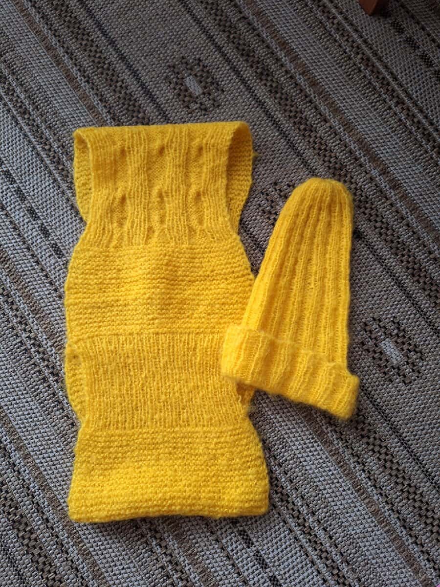 Čepice,šála tunel 2