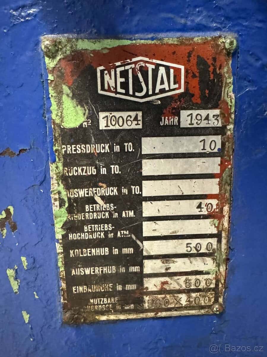 Hydraulický lis Netstal 3