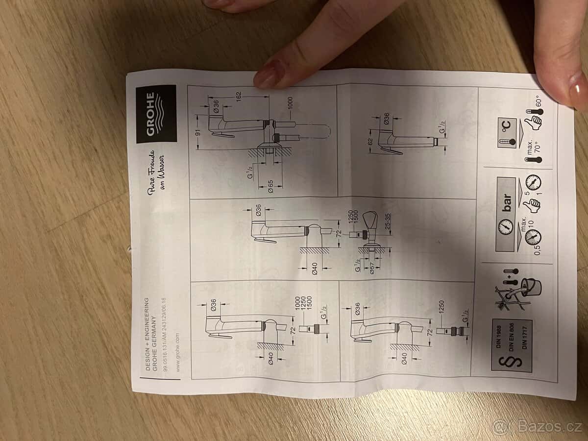 Bidetová sprcha Grohe 3