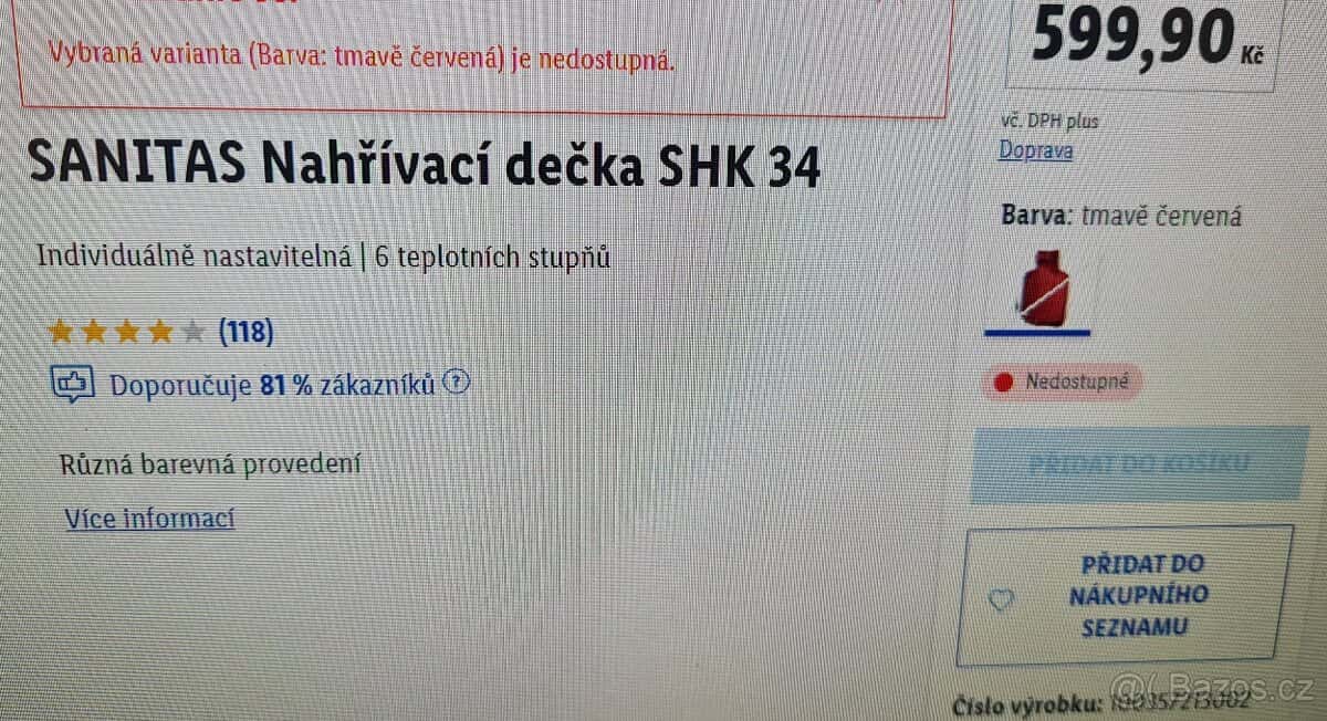 Nahřívací dečka 7