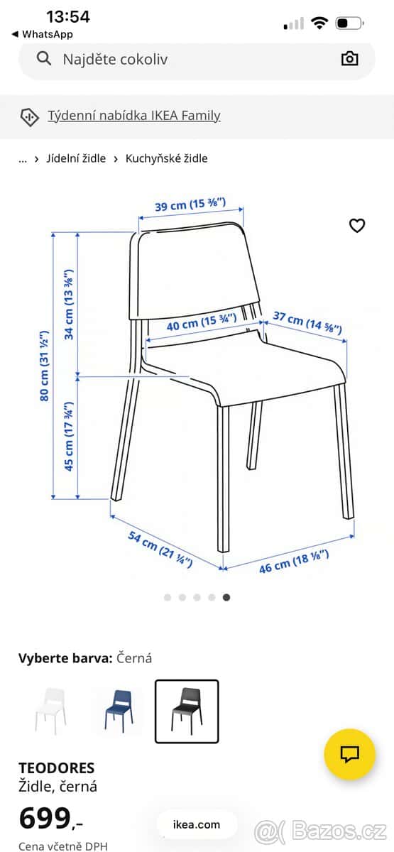 Židle Ikea Teodores 9