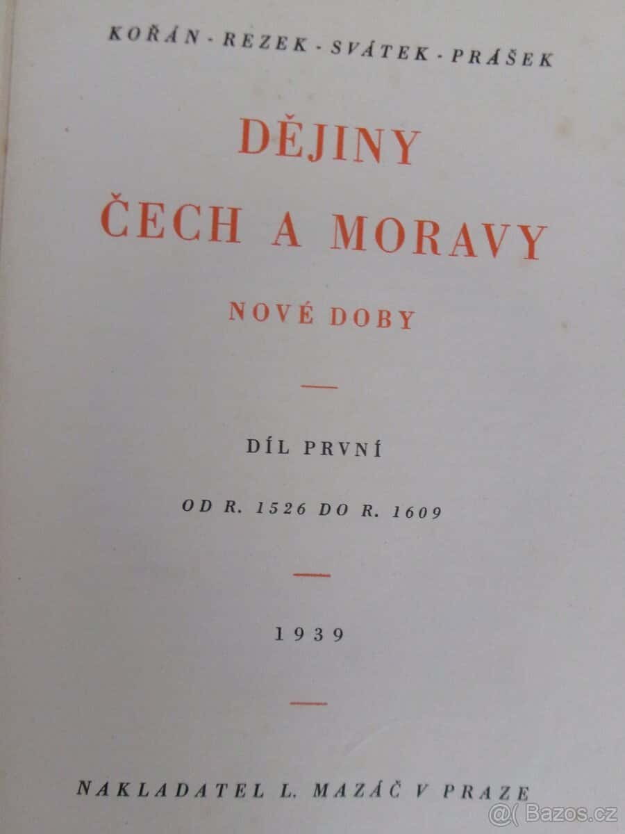 Dějiny Čech a Moravy. 2