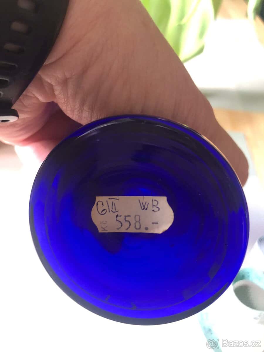 Váza modrá 6