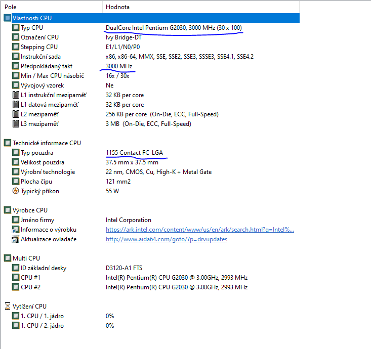 Intel Pentium G2030 3
