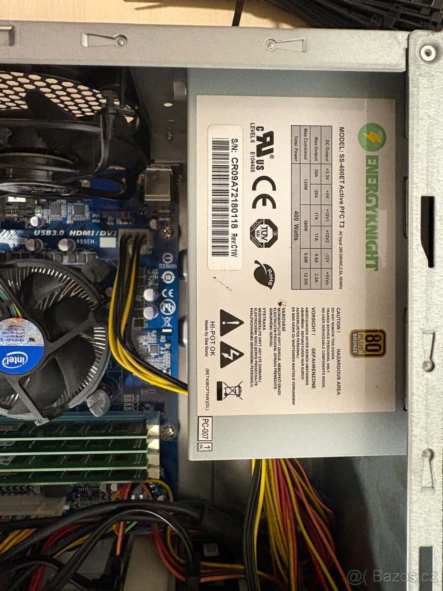 PC - Intel core i3, 8 GB ram 7