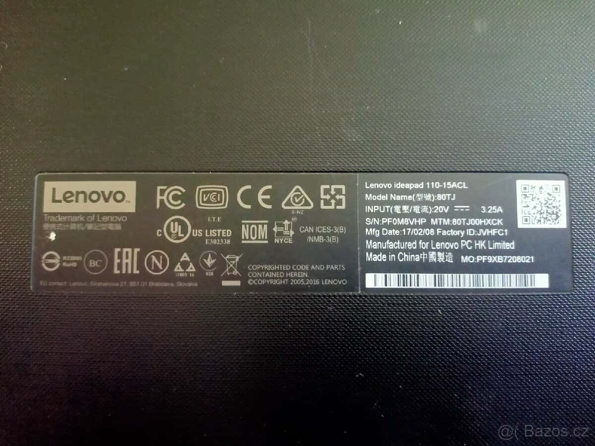 Notebook lenovo 5