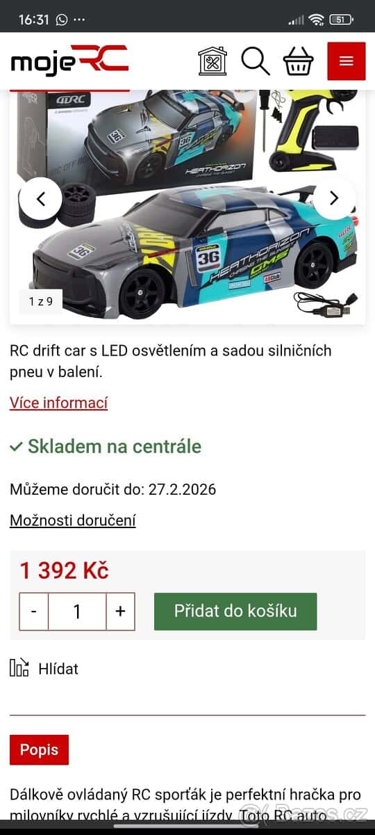 RC auto heathorizon 8