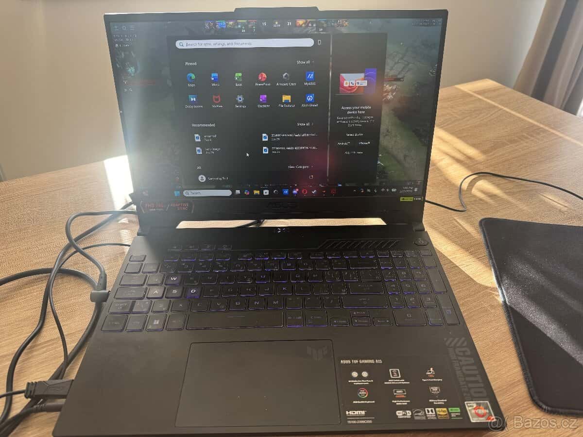 Herní notebook Asus a15 1