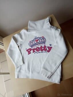 Svetr - mikina se stojáčkem vel.122 zn.PALOMINO