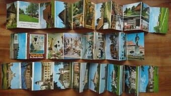 3 leporela ČSSR kulturní památky Československo, retro knihy