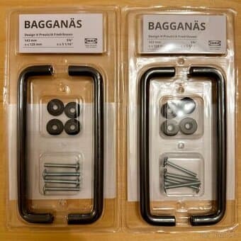 2x 2 ks úchytky ke skříním IKEA Baggänas