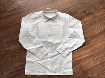 Bílá košile s dlouhým rukávem vel. 128, NOVÁ