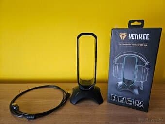Stojánek na sluchátka Yenkee YHB 3003 s RGB