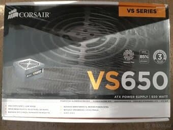 NOVÝ Corsair VS650 650 W.