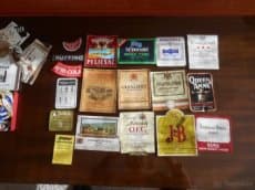 Etikety od alkoholických nápojů