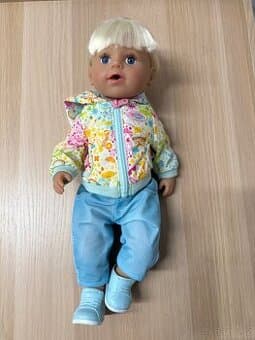 Panenka baby born 43 cm - bunda a kalhoty