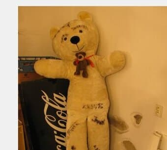 Velky plyšový medvěd  cca 200 cm