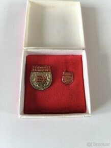 ČSSR, odznak za Věrnost energetice + etue