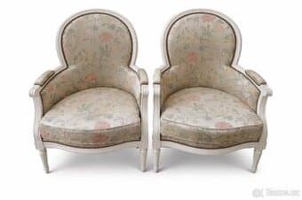 Prodám 2× křeslo ve stylu Louis  / vintage