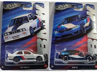 HOT WHEELS - BMW M3,BMW M4 - SILVER SERIES