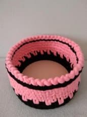 háčkovaný košík 12