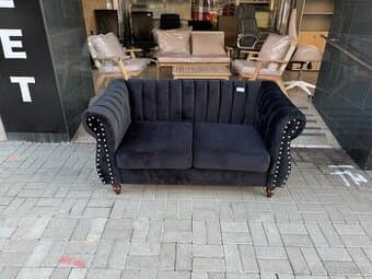 Sedačka dvojsed. černá NOVÁ 2. jakost