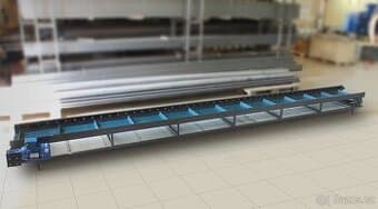 pásový dopravník s unášeči 500x50cm