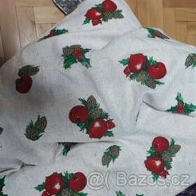 Dekorační látka vánoční motiv NOVÉ