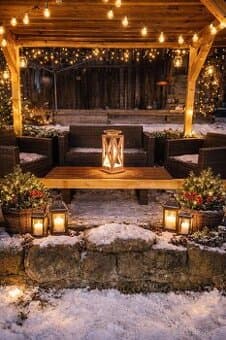 Ručně vyrobená dřevěná lucerna