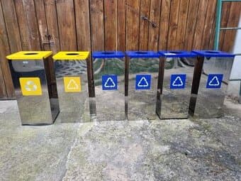 Nerezový koš - ALDA -EKO SQUARE