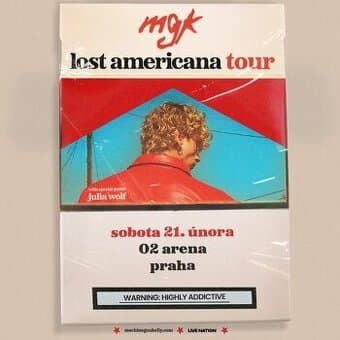 2× lístek na stání MGK Praha – 21.2.2026, O2 arena