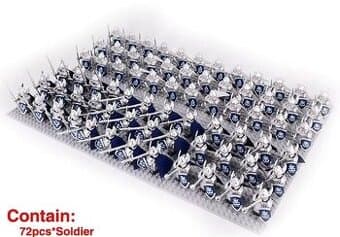 Sada 72 kusů figurek - Pán prstenů Dol Amroth armáda.