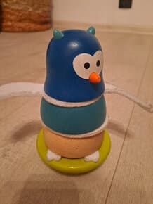 Dřevěný skládací tučňák Janod