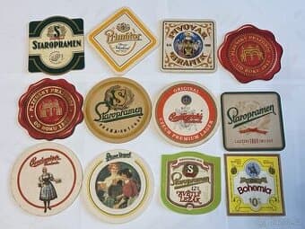 Pivní tácky a etikety