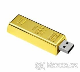 USB flash disk zlatá cihla