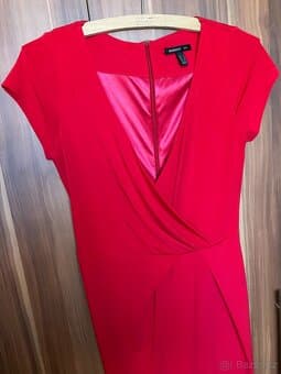 Červené elegantní šaty Mango,  vel. S