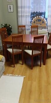 Jidelni stul  + 6 zidli