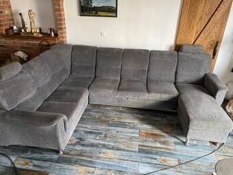 Prodám sedací soupravu do u, rozkládací s úložným prostorem