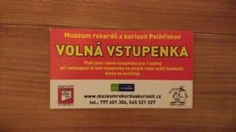 Muzeum rekordů a kuriozit Pelhřimov - poukaz k nákupu zdarma