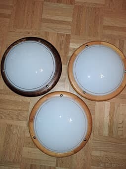 2x stropní světlo/svítidlo Top Light dřevo