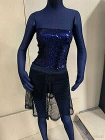 dámské oblečení - Top z flitru / kraťasi  vel 38 / M