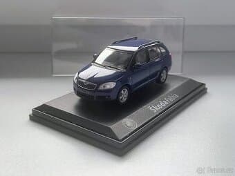 Model auta Škoda Fabia Combi modrá, Abrex 1:43