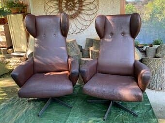 Křesla retro otočná 70.léta