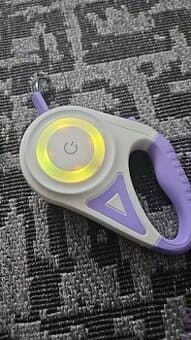 Vodítko pro psa s LED světlem 5m - novy