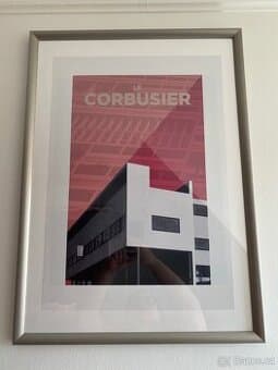 Plakát Corbusier v rámu