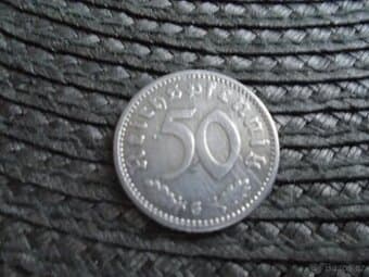 VZÁCNÝ 50 PFENIK 1939-G