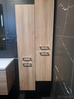 Koupelnová skříňka vysoká ořech-