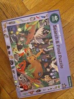 Puzzle - 64 dílů - lesní zvířata