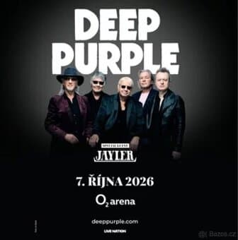 DEEP PURPLE, VIP KLUBOVÉ PATRO, 7.10.2026 O2 ARENA